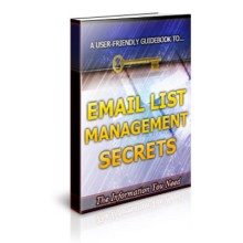 Email List Management Secrets Unrestricted PLR Ebook